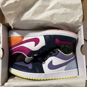Nike Multicolor Sneakers with Purple and Pink Accents